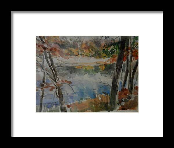 River Framed Print featuring the painting Amerson River Walk by Martha Tisdale