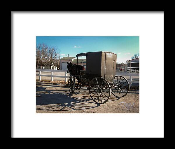 Amish Framed Print featuring the photograph Amish Transportation by Marlenda Clark
