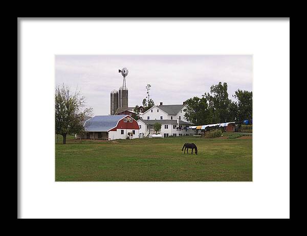 Overcast Framed Print featuring the photograph Amish Wash Day by Gordon Beck