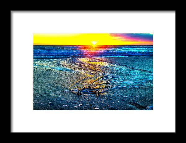 Ship's Framed Print featuring the photograph Anchor In The Surf by Garry Gay