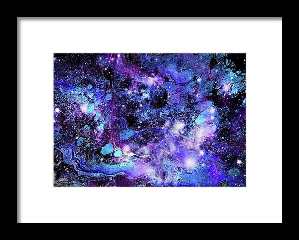 Abstract Framed Print featuring the painting Ancient Dreams by Art by Gabriele