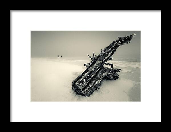Saxophone Framed Print featuring the photograph Ancient Large Saxophone. by Juraj ?i?atko - (ason)