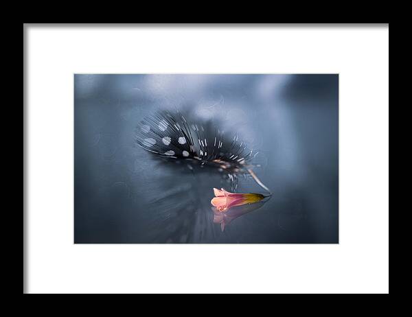 Close-up Framed Print featuring the photograph And Tenderness Takes On Appearance... by Igor Kopcev