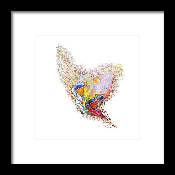 Angels Framed Print featuring the digital art Angel series #2 by Elena Kotliarker