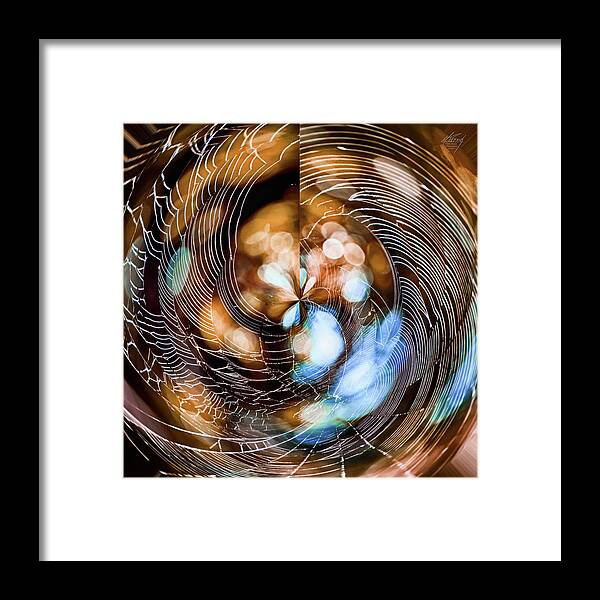 Abstract Framed Print featuring the photograph Angie's Web by Michael Frank