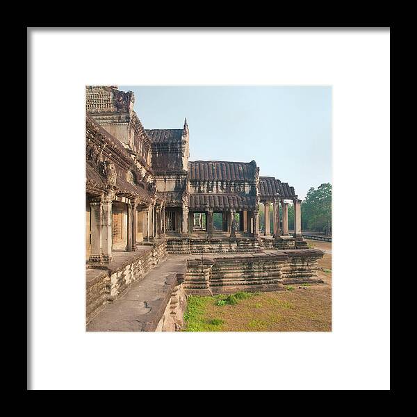 Hinduism Framed Print featuring the photograph Angkor Wat Cambodia by Leezsnow