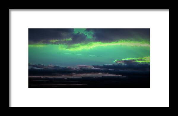 Abstract Framed Print featuring the digital art Another World by Scott Lyons