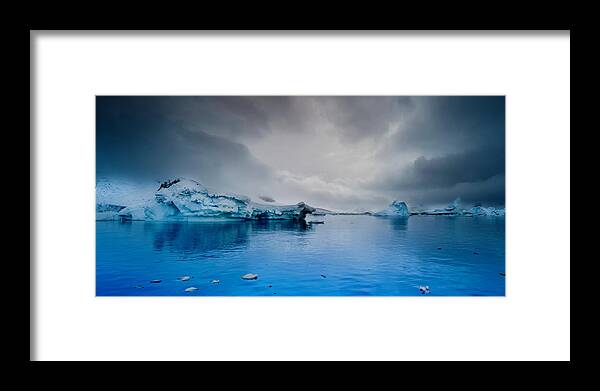 Iceberg Framed Print featuring the photograph Antarctic Iceberg by Michael Leggero