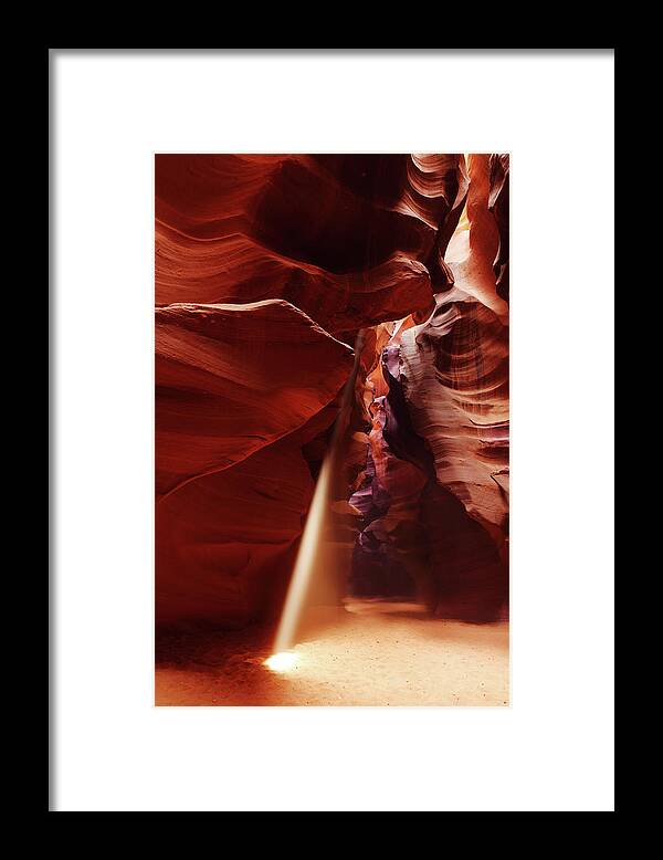 Antelope Canyon Framed Print featuring the photograph Antelope Canyon National Park by Costint