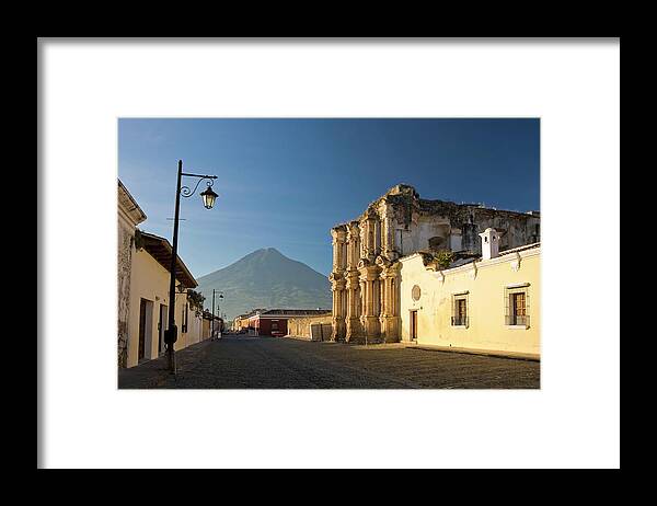 Empty Framed Print featuring the photograph Antigua Old Town, Guatemala by Michele Falzone