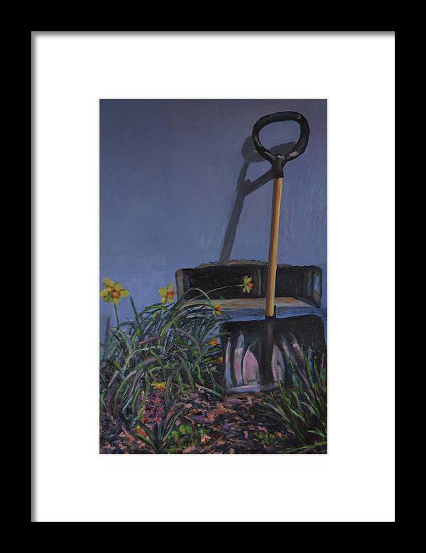 Spring Framed Print featuring the painting April by Beth Riso
