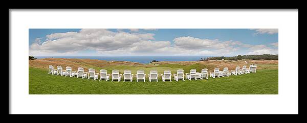 Chairs Framed Print featuring the photograph Arcadia Bluff Panorama, Arcadia, Michigan ?10 by Monte Nagler