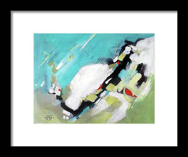  Framed Print featuring the painting Arctic Blast by John Gholson