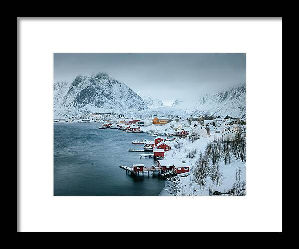 Fog Framed Print featuring the photograph Arctic Evening by Adrian Popan