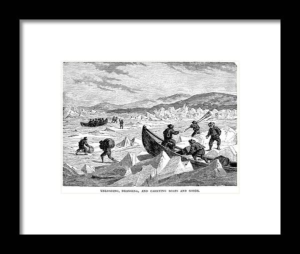 Elizabethan Style Framed Print featuring the digital art Arctic Explorers by Duncan1890