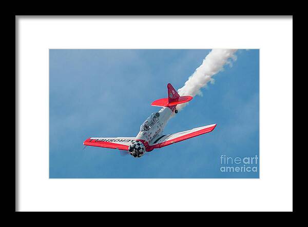 Plane Framed Print featuring the photograph Aeroshell Dive by Tom Claud