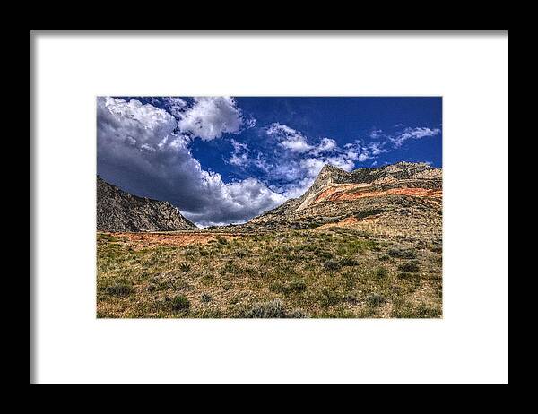 Bighorn Framed Print featuring the photograph Arid Bighorn Mountains, Wyoming by Chance Kafka