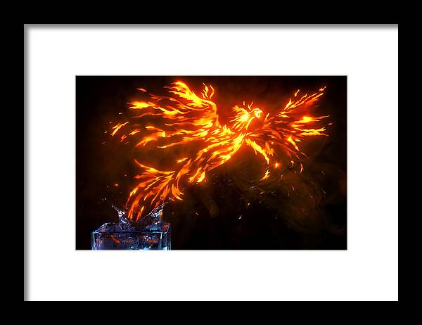 Phoenix Framed Print featuring the photograph Arise by Christophe Kiciak