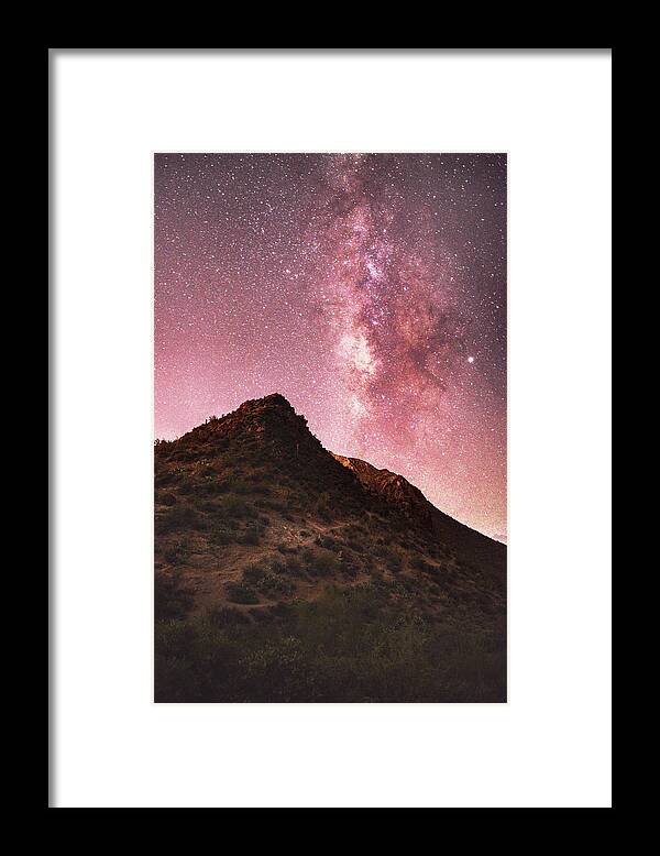 Arizona Framed Print featuring the photograph Arizona Milky Way by Chance Kafka