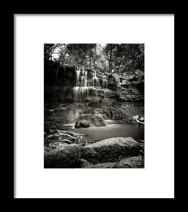 Film Framed Print featuring the photograph Rock Glen Falls by RicharD Murphy