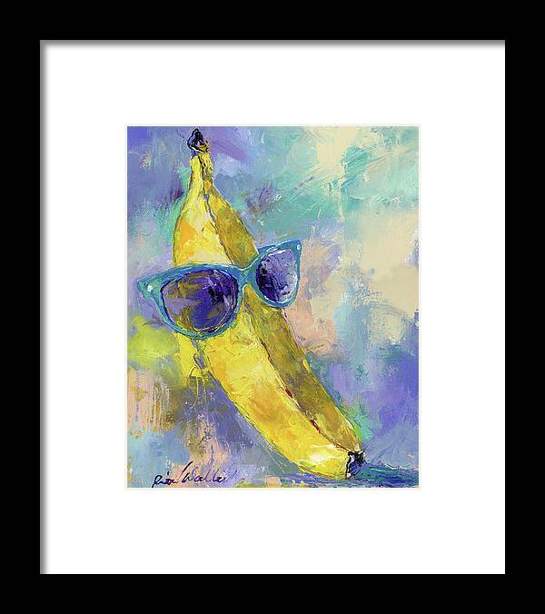 Art Banana Framed Print featuring the painting Art Banana by Richard Wallich