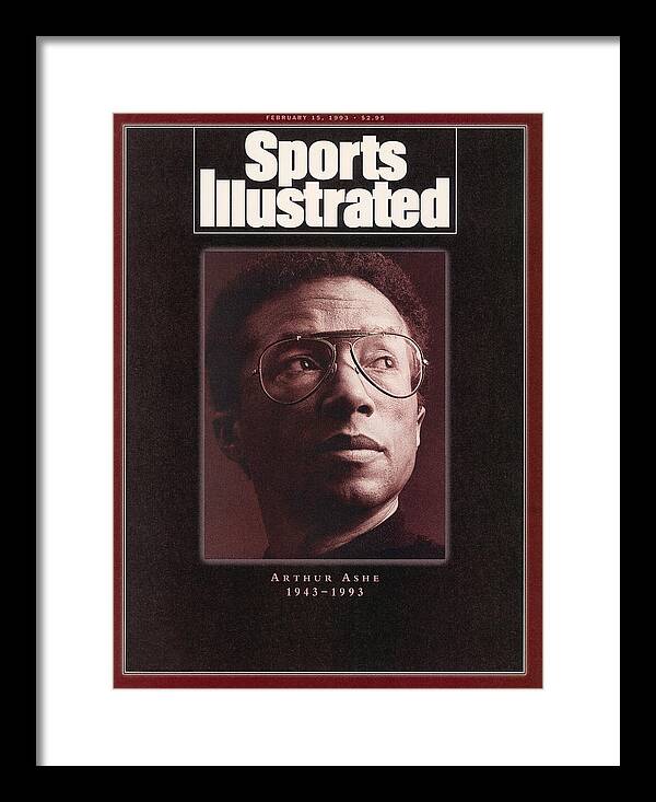 Magazine Cover Framed Print featuring the photograph Arthur Ashe 1943-1993 Sports Illustrated Cover by Sports Illustrated