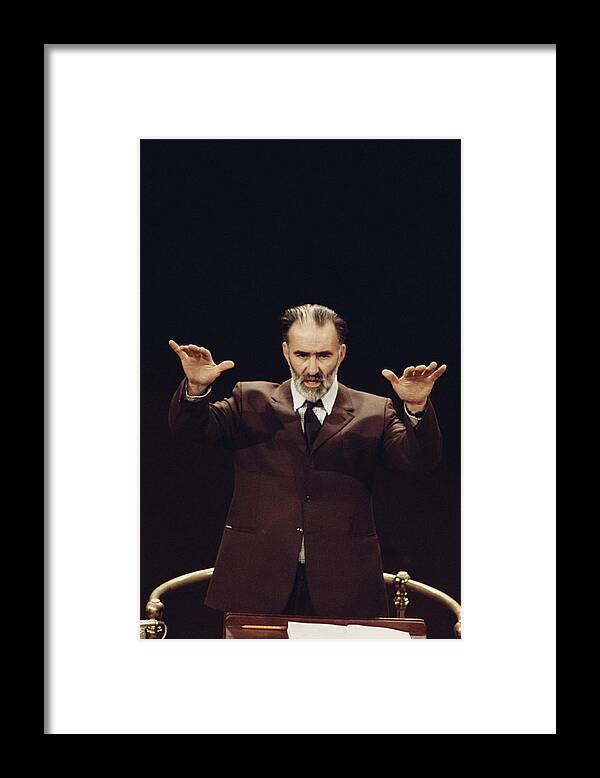 Musical Conductor Framed Print featuring the photograph Arthur Oldham by Erich Auerbach