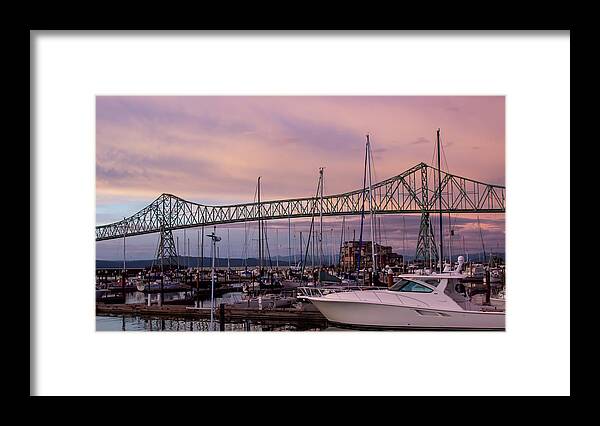 Bridge Framed Print featuring the photograph Astoria Bridge by Cathy Anderson