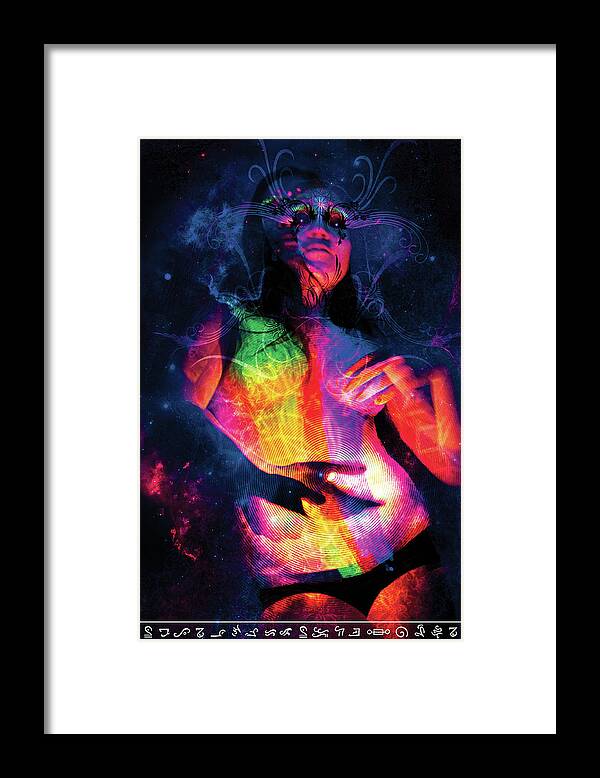 Bodypaint Framed Print featuring the painting Astral Goddess 1 by Matt Deifer