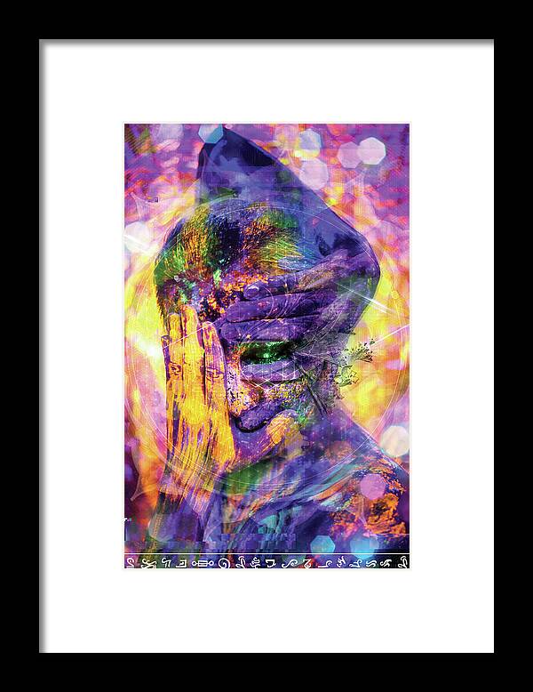 Bodypaint Framed Print featuring the painting Astral Goddess 3 by Matt Deifer