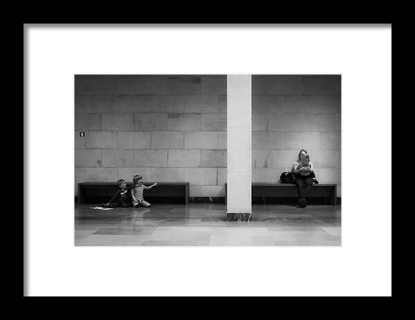 Street Framed Print featuring the photograph At The Museum by Adam Sandurski