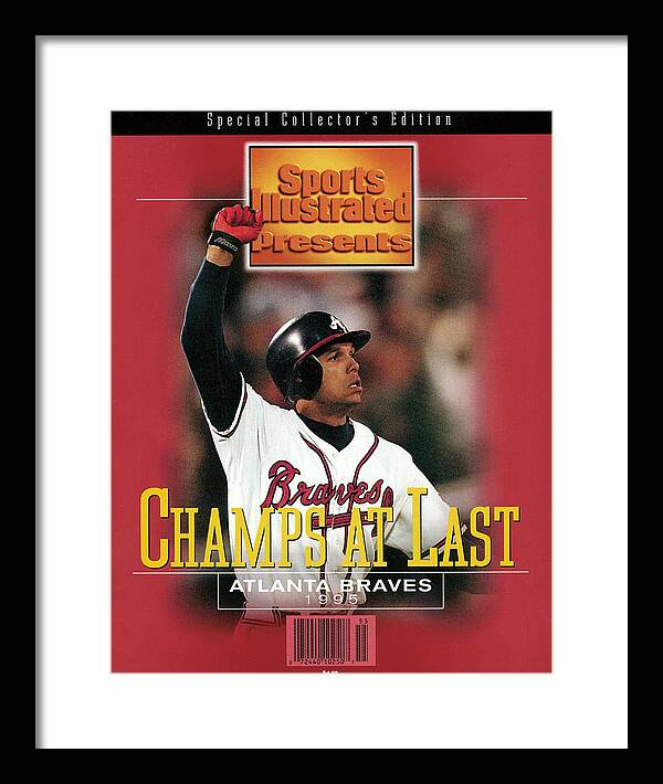 Atlanta Braves David Justice, 1995 World Series Sports Illustrated Cover  Framed Print by Sports Illustrated - Sports Illustrated Covers