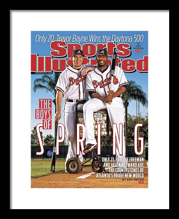 Atlanta Braves Freddie Freeman And Jason Heyward Sports Illustrated Cover  Framed Print