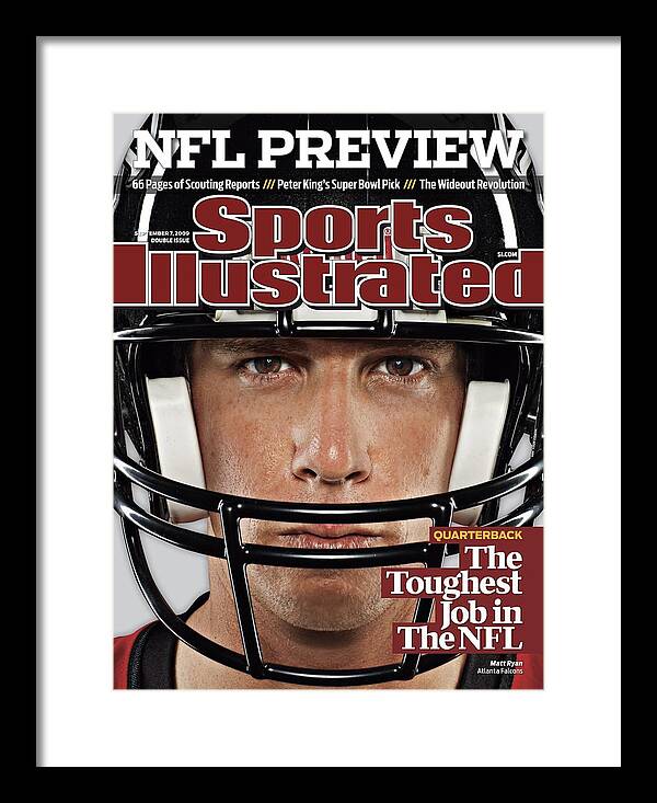 Season Framed Print featuring the photograph Atlanta Falcons Qb Matt Ryan, 2009 Nfl Football Preview Sports Illustrated Cover by Sports Illustrated