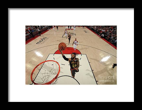 Nba Pro Basketball Framed Print featuring the photograph Atlanta Hawks V Portland Trail Blazers by Cameron Browne