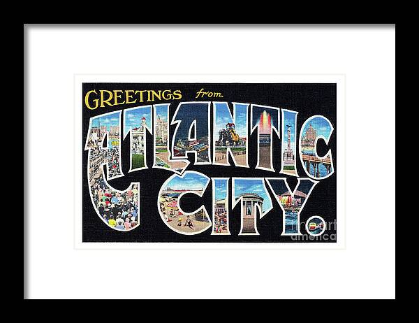 Lbi Framed Print featuring the photograph Atlantic City Greetings #2 by Mark Miller