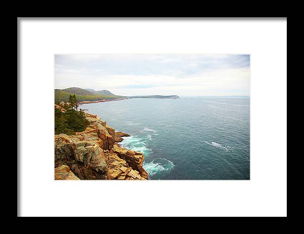 Scenics Framed Print featuring the photograph Atlantic Ocean From Acadia Np by Thomas Northcut
