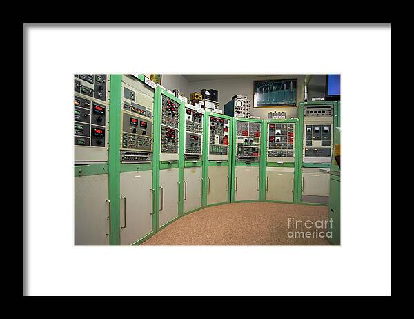 Florida Framed Print featuring the photograph Atlas-centaur Control Panel. by Mark Williamson/science Photo Library