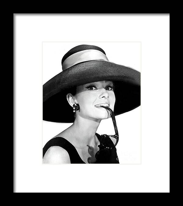 Audrey Hepburn Framed Print featuring the photograph Audrey Hepburn Goofing Around - circa 1969 by Doc Braham