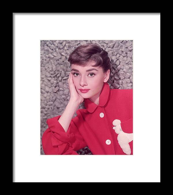 Belgium Framed Print featuring the photograph Audrey Hepburn by Hulton Archive