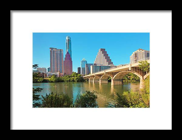 Scenics Framed Print featuring the photograph Austin Texas Cityscape Skyline by Dszc