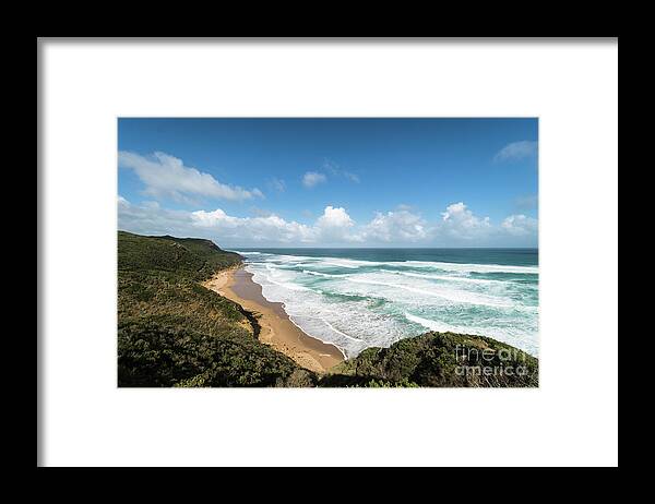 Apollo Bay Framed Print featuring the photograph Australia coastline by Didier Marti