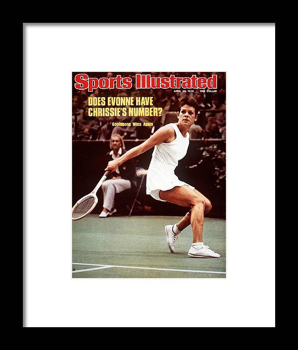 Tennis Framed Print featuring the photograph Australia Evonne Goolagong Cawley, 1976 Virginia Slims Sports Illustrated Cover by Sports Illustrated