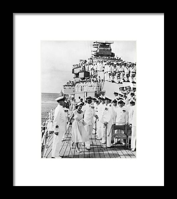 1950-1959 Framed Print featuring the photograph Australia, Queensland, Queen Elizabeth by Keystone-france