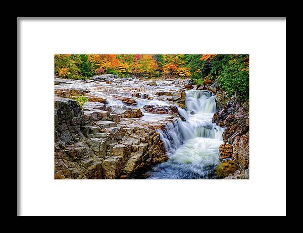 Albany Framed Print featuring the photograph Autumn Color at Rocky Gorge by Jeff Sinon