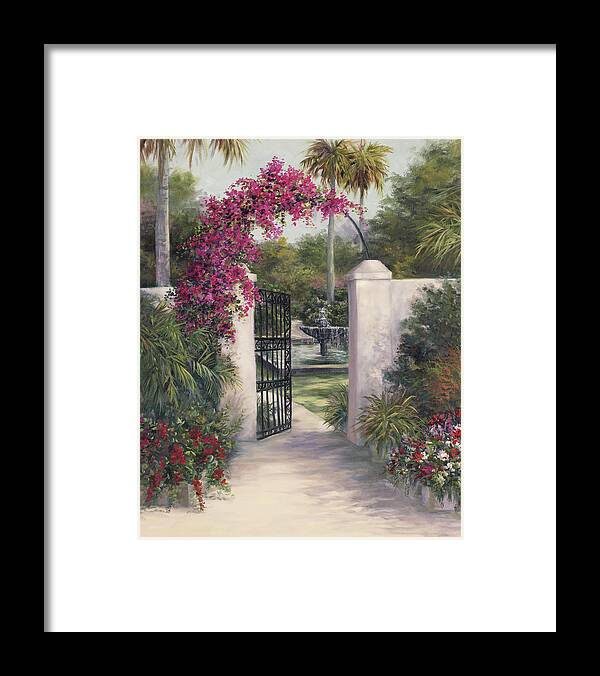 Gate Framed Print featuring the painting Away From It All by Lynne Pittard