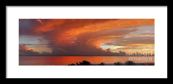 Sunset Framed Print featuring the photograph Awesome Sunset by Mariarosa Rockefeller