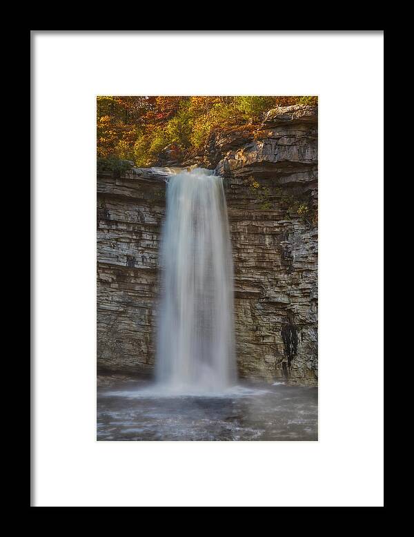Minnewaska State Park Framed Print featuring the photograph Awosting Water Falls NY by Susan Candelario