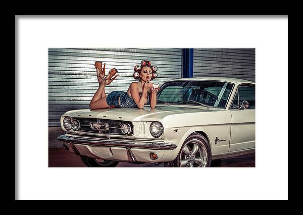 Portrait Framed Print featuring the photograph Baby You Can Drive My Car ..... by Gno