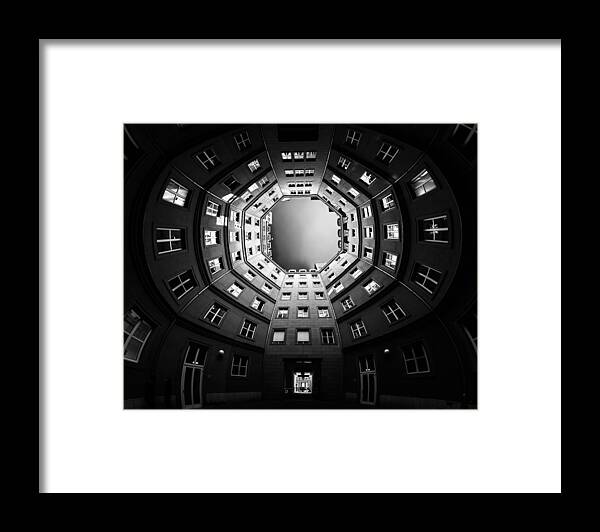 Bnw Framed Print featuring the photograph Backyard by Kay Pk